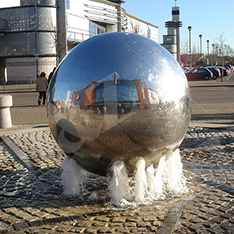 stainless steel sphere fountains